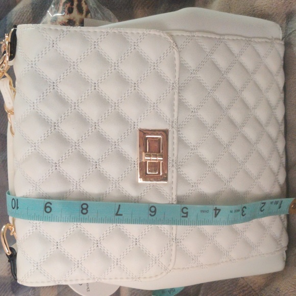 NWT Soulfina White Convertible Backpack with Leopard Print Sanitizer Holder - Picture 9 of 10